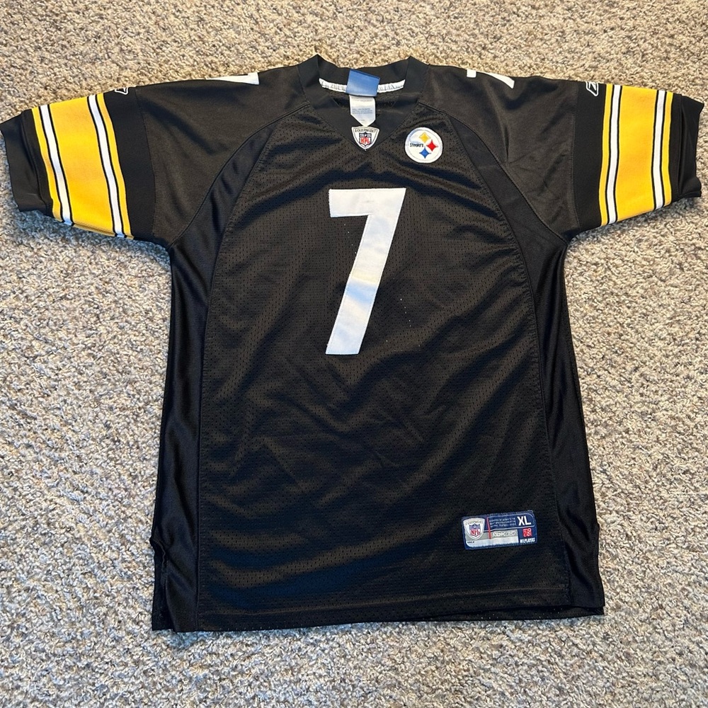 Ben Roethlisberger #7 Pittsburgh Steelers Jersey Stitched Reebok Youth Size XL